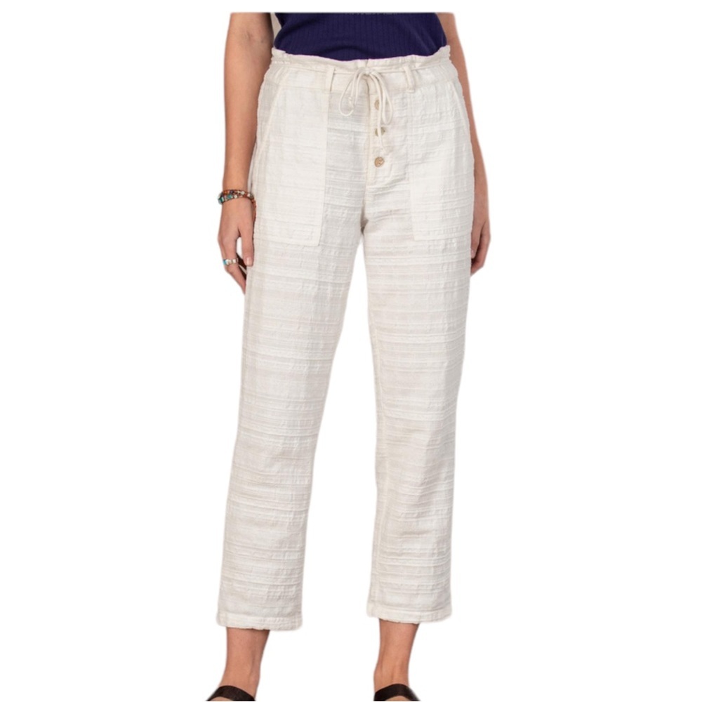 Sundance Coastlines High Waist Pants SZ L White